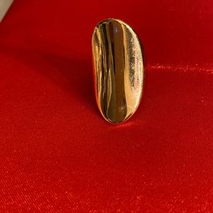 ROSE GOLD TONE CUTTING EDGE RING WOMEN’S SIZE 6